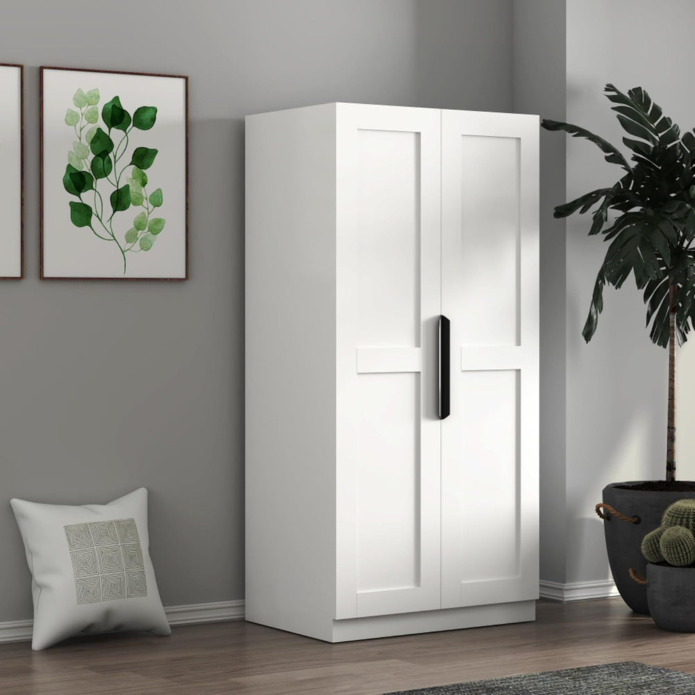 Standalone Pantry Cabinet Buffet Sideboard Cupboard with Double Doors, Multi-...