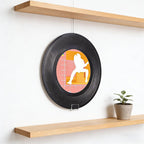 6 Pack Vinyl Record Holder Wall Mount No Drill, Self Adhesive Acrylic Record Shelf Display Racks for CD Book Pictures