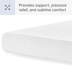 Signature Design by Ashley Twin Size 8 Inch Medium Firm Charcoal Gel & Green Tea Infused Memory Foam Mattress for Pressure Relief, Fiberglass Free, Mattress In A Box