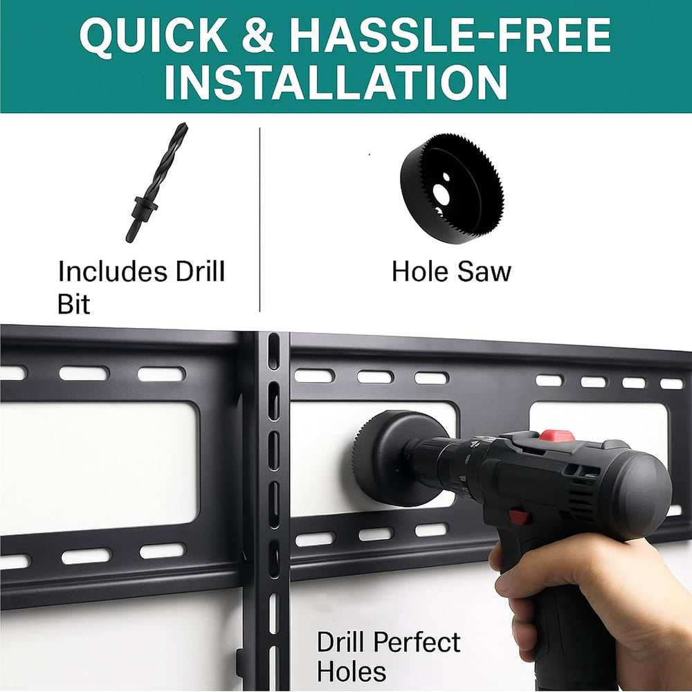 in-Wall Cable Management kit, Cord Hiding for Wall, Hide TV Wires When Mounti...
