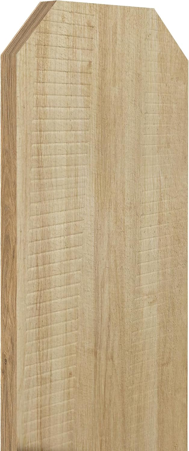 JAXPETY 6ft Dog-Ear Fence Picket 5.9 x 0.5in Fir Wood Fence Boards 15-Pack