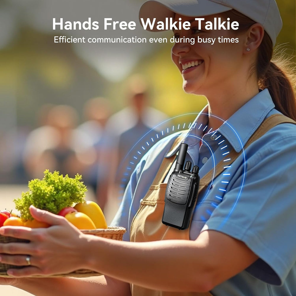 Retevis H-777 Walkie Talkies with 6 Way Charger, Flashlight, USB-C 6 Pack