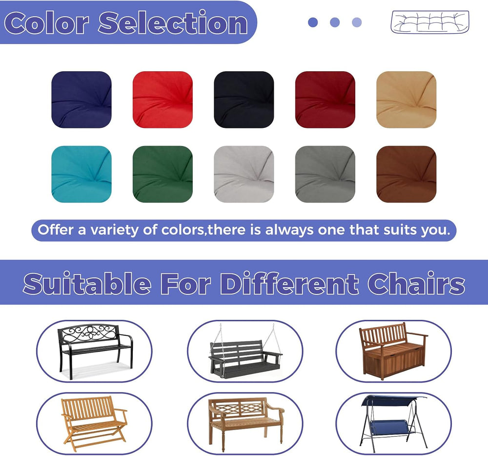 Outdoor Bench Cushions for Porch Garden Loveseats Swing Furniture