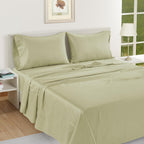 LANE LINEN Queen White Pillow Cases Set of 2, 100% Egyptian Cotton Cases, Sateen, White- Perfect for Home, Hotels & Hospital Use, Standard Size - Seafoam