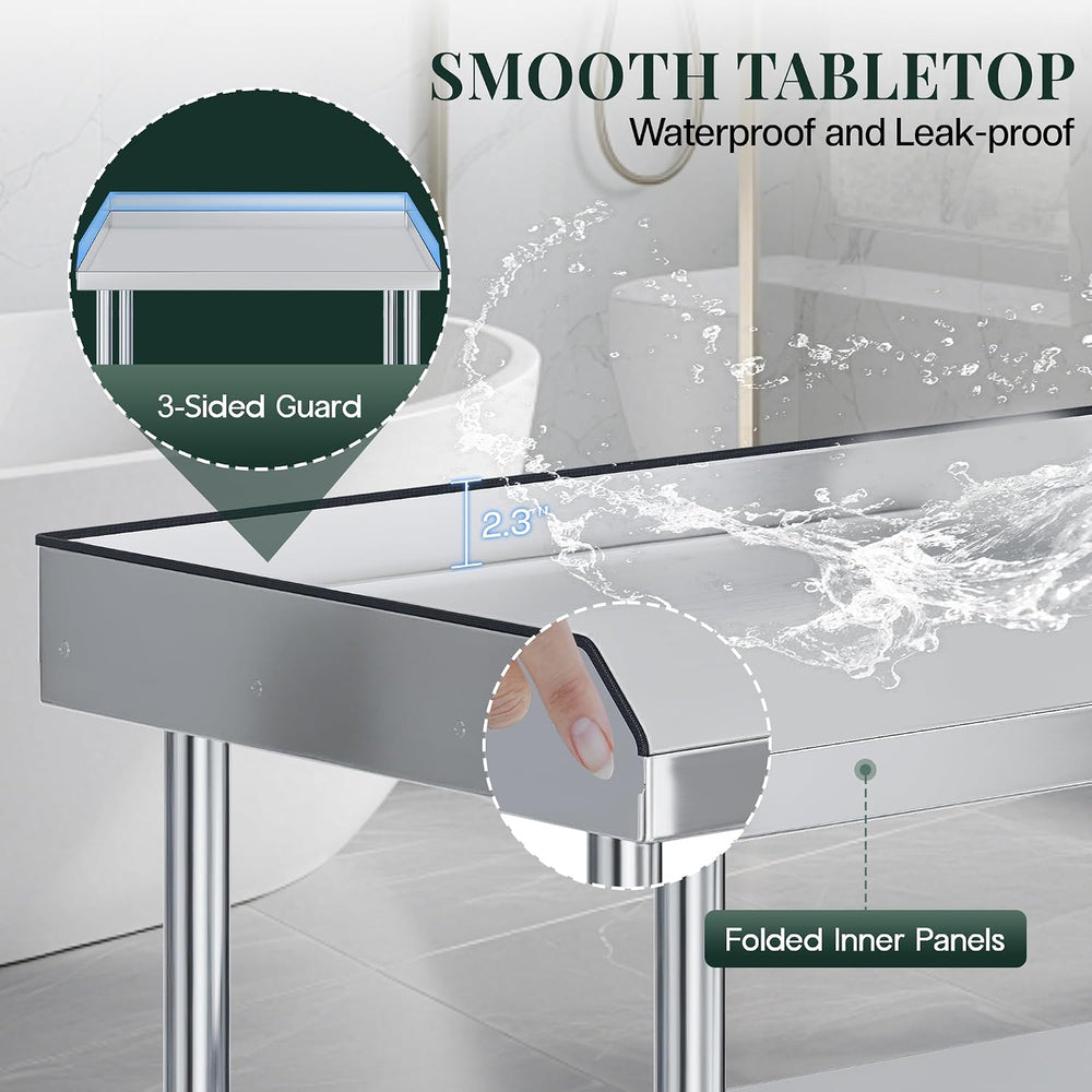 Jocisland 25"x28" Stainless Steel Equipment Stand & Equipment G...