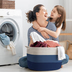 Maliton Woven Rope Blanket Basket Living Room, Storage Basket for Toy, 90L | 22x22x14 cotton rope basket. Holds blankets, toys & towels & laundry. For bedroom, nursery, bath & playroom. Soft & durable.