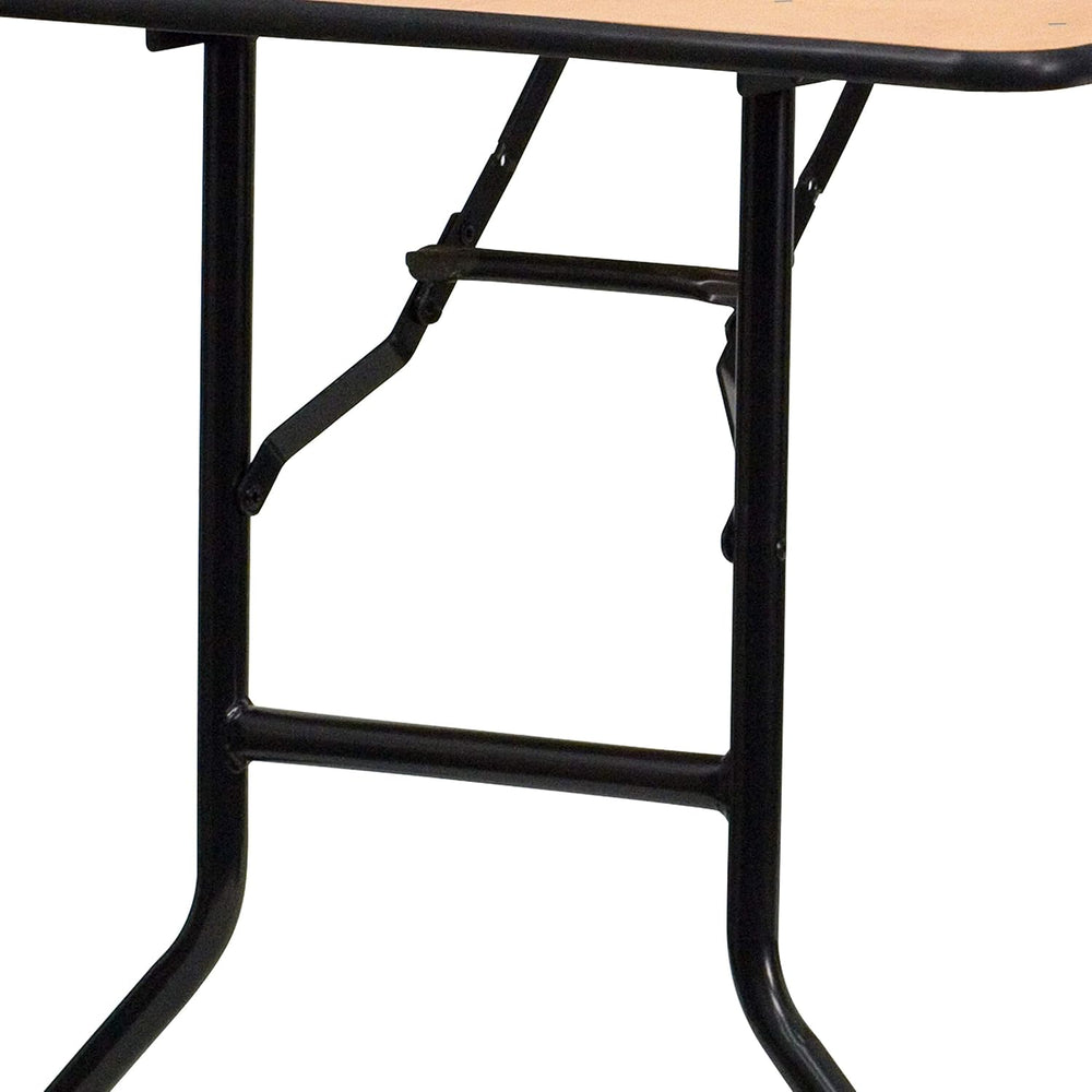Flash Furniture 6 ft Folding Clear Coat Rectangular Banquet Table, Clear