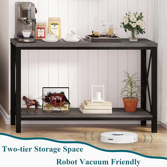 BON AUGURE Console Tables for Living Room, Industrial Couch Table Behind Sofa...
