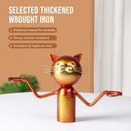 Cat Decor Wine Holder Wine Rack Wine Bottle Holder Wine Cat, Gift for Halloween and Christmas,Cat Gifts for Cat Lovers………… (Cat Glass Holder)