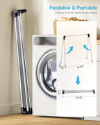 APEXCHASER Clothes Drying Rack Foldable, Stainless Steel Laundry Drying Rack Collapsible, Clothes Hanger for Sweater Baby Clothes Towel for Indoor & Outdoor, Portable Clothes Airer for Travel
