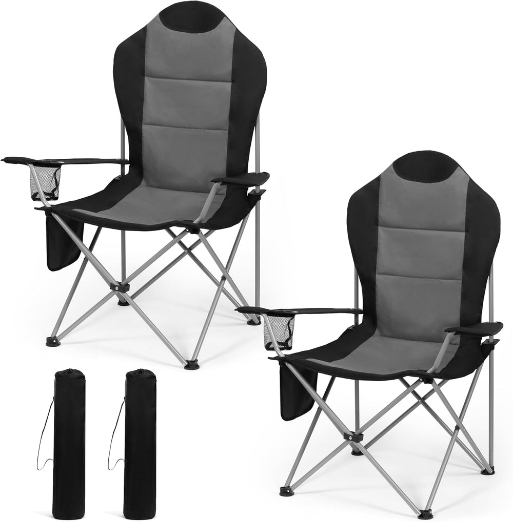 OUTSIDER Folding Camping Chair for Adults Heavy Duty – Supports 400 lbs, Port...