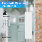 Wall Mount Locking Medicine Cabinet Organizer, Medicine Lock Box with Key, First Aid Box Empty Wall Cabinet, Secure Steel Medication Box