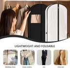 2 Pack Garment Bags for Travel, 71" Hanging Dress Bags Waterproof Suit Bag for Gowns Dresses Long Garment, Foldable & Portable Garment Bag