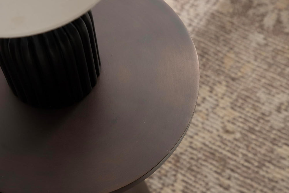 Kate and Laurel Steeves Modern Sophisticated Metal Side Table, 13 x 13 x 23, ...