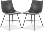 Poly and Bark Paxton Dining Chair, Set of 2 Grey
