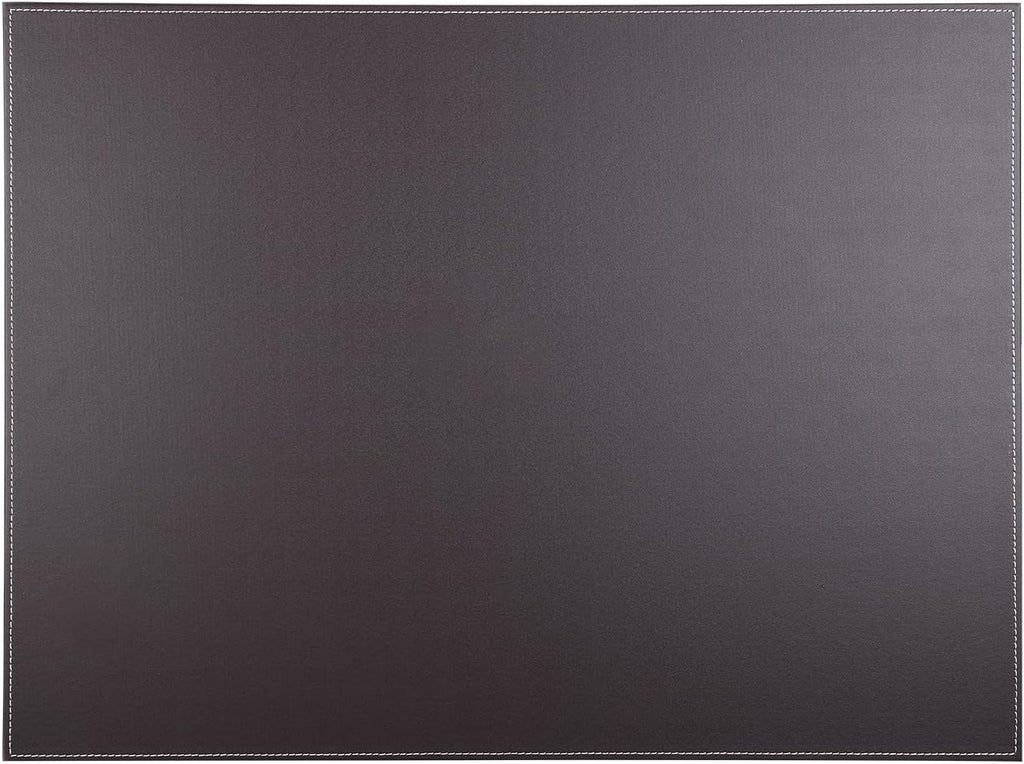 KINGFOM Desk Pad & Mat 24" x 18" Protector Large Mouse Pad PU Leather for Desktops and Laptops (Brown)