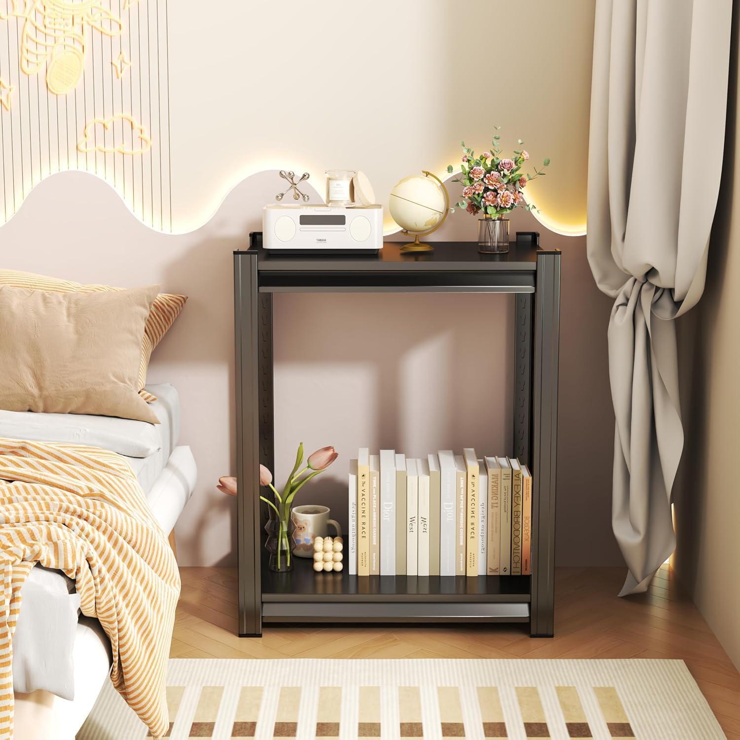 Garage Shelves,14-48''W Heavy-Duty Storage Shelves, Double-Layer Uprights, Thickened Shelves, Waterproof &Rustproof, Suitable for Indoor & Outdoor Use.
