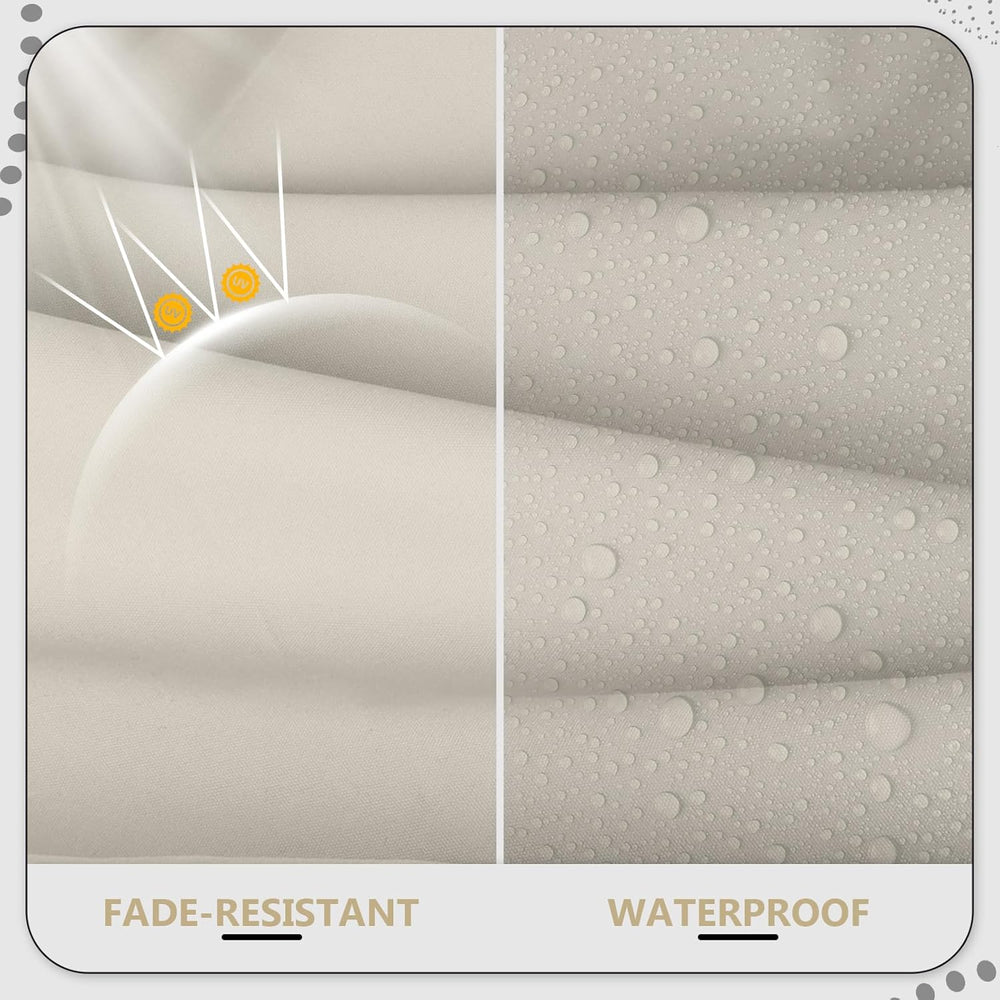 22" x 22" x 6" Outdoor Deep Seat Cushions Set - 2 Set Waterpro...