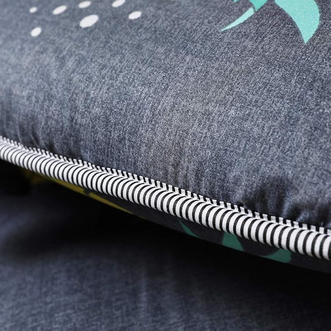 MAXYOYO Japanese Floor Mattress Futon Mattress, 4" Thicken Tatami Mat Sleeping Pad Foldable Roll Up Mat Boys Girls Dormitory Pad Kids Floor Lounger Pillow Bed, Charcoal Grey, Queen Size