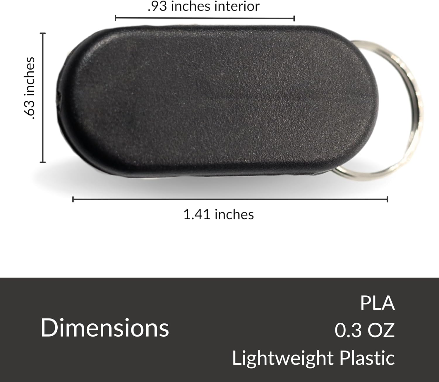 Magnetic Keychain Pill Holder 3-Pack - Compact, Durable, Lightweight with Sleek Minimalist Design - Secure, Discrete, Portable Pill Holder Keychain (Luxe 3-Pack)