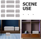 12pcs Socks Drawer Organizer: Underwear Storage Dividers - Closet Cabinet Dresser Storage Boxes For Stockings Leggings Bra Ties Closet Organization