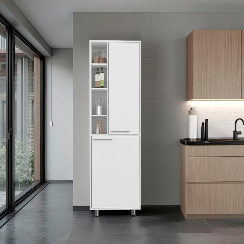 Kitchen Pantry with 2 Doors and Adjustable Shelves | Adjustable shelves and s...