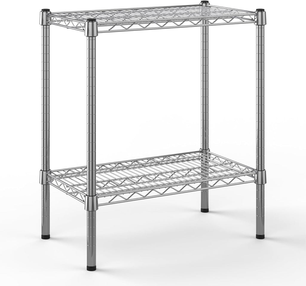 14" Deep x 24" Wide x 27" Height Wire Shelving Kit | 2-Tier |NSF Commercial Storage Rack Unit