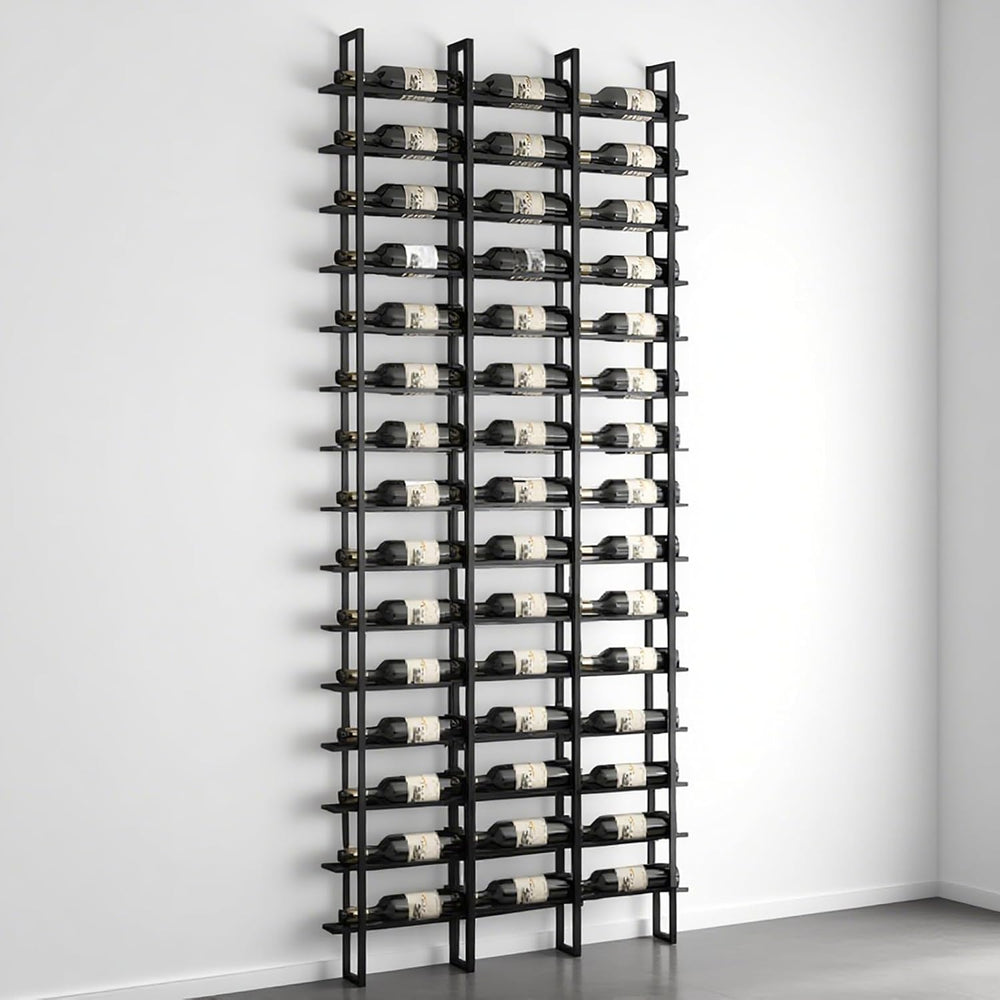 48 Bottle Large Wall Mount Wine Rack,Black