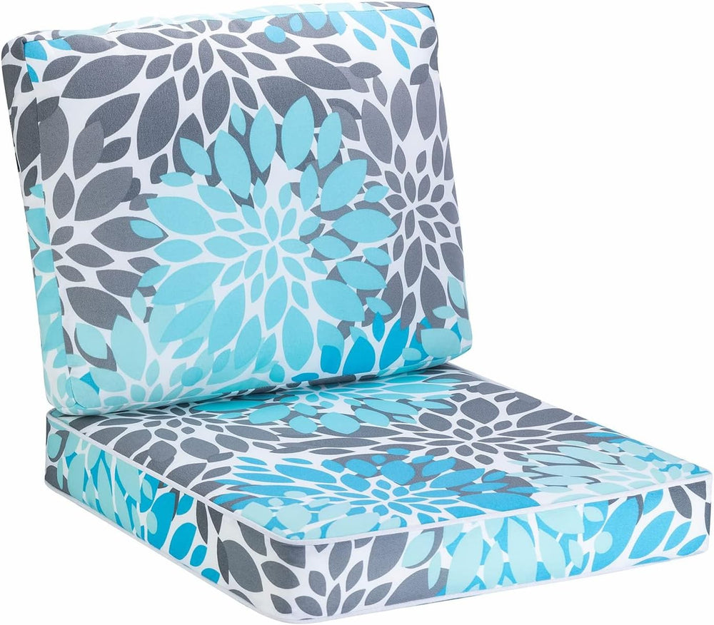 JMGBird Outside Chair Cushions Waterproof Patio Seat Cushions for Chair
