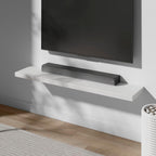 Floating Shelf, Set of 3 Wall Shelf, 30 in W x 12.75 in D x 2 in H Wooden Floating Wall Shelf with Invisible Brackets for Living Room/Bedroom/Bathroom/Kitchen Storage and Decor, White