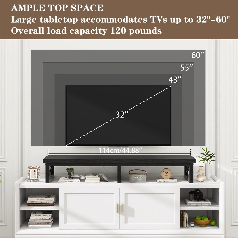 IBUYKE 45" Large TV Riser for 32-60 inch TV,Tabletop Short TV Stand with...