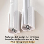Electric Toothbrush Holder for Bathroom, Wall-Mounted Toothbrush Stand with Self-Adhesive, Compact Bathroom Caddy for Electric Toothbrushes (White-2pcs)