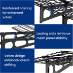 FLEXIMOUNTS 2x3ft Garage Shelving Wall-Mounted, 1-Pack Heavy-Duty Wall Shelving, Holds Up to 200 lbs, Garage Storage Rack for Organization & Storage Bins, Black, Classic Series