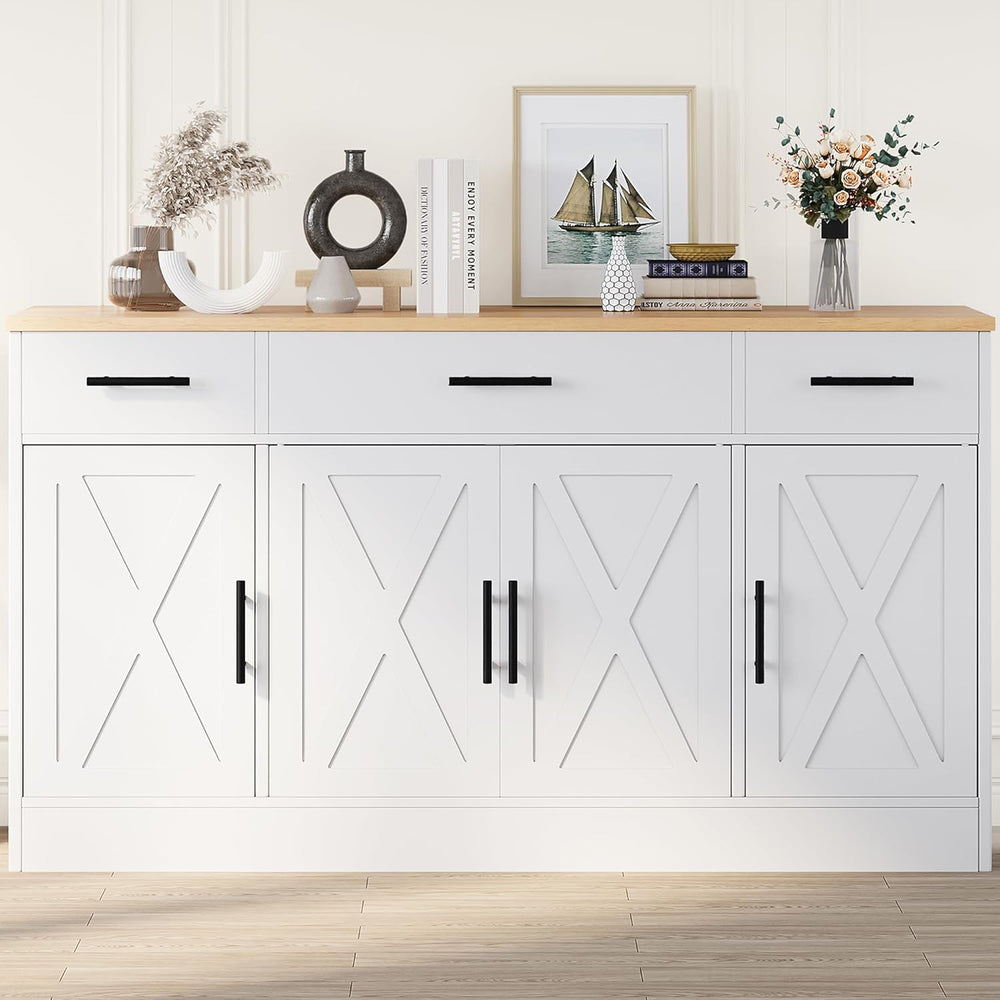 Shintenchi Buffet Cabinet with Storage,53.4" Large Kitchen Storage Cabin...