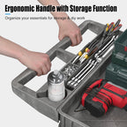 Heavy-Duty Utility Cart Tool Cart, Extra Large Rolling Carts with Storage Handle, Work Cart Service Carts for Garage Warehouse, Workshop, Office, School