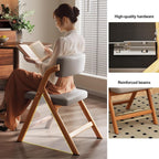 Folding Chairs with Padded Seats, Carbon Steel Bracket Folding Set of 2, Extra for Guests Kitchen, Bedroom,(Brown)