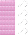 35Large Pockets Over The Door Shoe Organizer, Mesh Pockets Shoe Holder Rack, Capacity hanging shoe organizer，door shoe rack With 4 Metal Hook.
