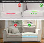 Couch Cushion Support for Sagging Seat – 3 Pack 22x22x2.4 Inch Sofa Cushion Board Saver & Replacement Insert for Saggy Couch or Chair, Quick No-Tool Install with 40D Memory Foam
