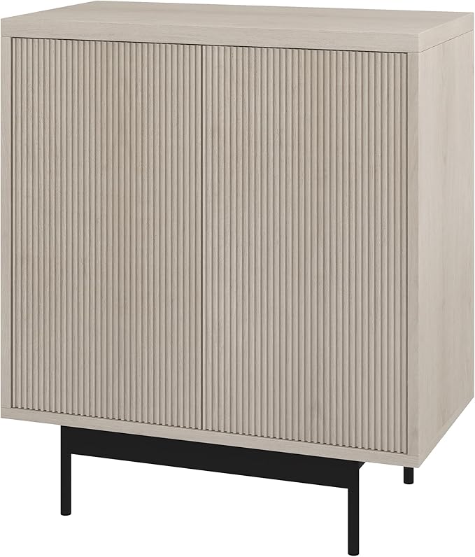 Henn&Hart Whitman Accent Cabinet, 28" Wide, White