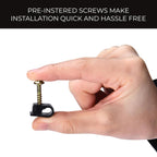 Bolt Dropper Coaxial Cable Clips - Electrical Wire Cable Clip for Cable Management - Screw Clip and Fastener - Coax Cable Holder - Wire Organizer Clamp - Siding Clips for Hanging - Set of 100