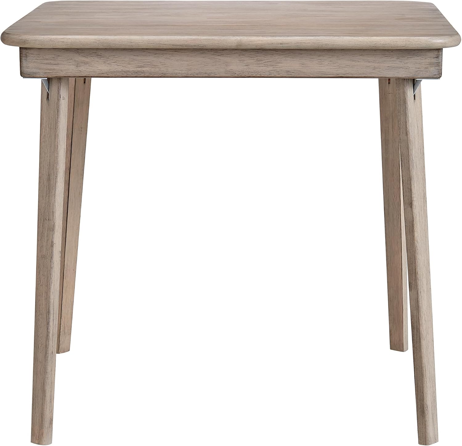 Stakmore Classic Straight Edge Square Folding Card Table 32x32 - No Assembly Wooden Foldable Card Table, Bridge, Board Game, Steel Mechanism, Folding Legs, Space-Saving, Driftwood Frame