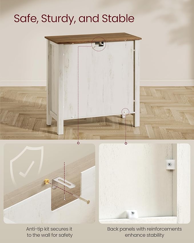 VASAGLE LIRY Collection - Buffet Cabinet, Coffee Bar Cabinet with a Drawer, A...