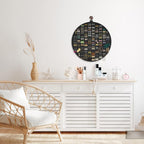 Earring Organizer, Hanging Earring Holder Holds Up to 128 Pairs, Stud Earring Organizer Storage, Round Earring Display Earring Holder Organizer for Women Girls-Black A
