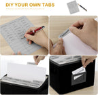 Greeting Card Organizer Box with 16 Dividers,Collapsible Greeting Card Storage Box with Handles Hold 150+ Cards,Greeting Card Holder for Greeting Cards,Sticker, Recipes, Photos, Envelopes