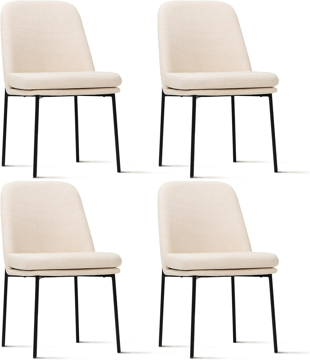 COLAMY Modern Dining Chairs Set of 4, Upholstered Dining Room Chairs Dinner C...