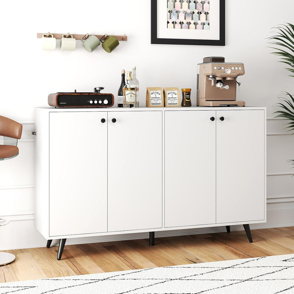 Giantex Sideboard Buffet Cabinet, 50’’ Accent Kitchen Storage Cabinet with 4-...