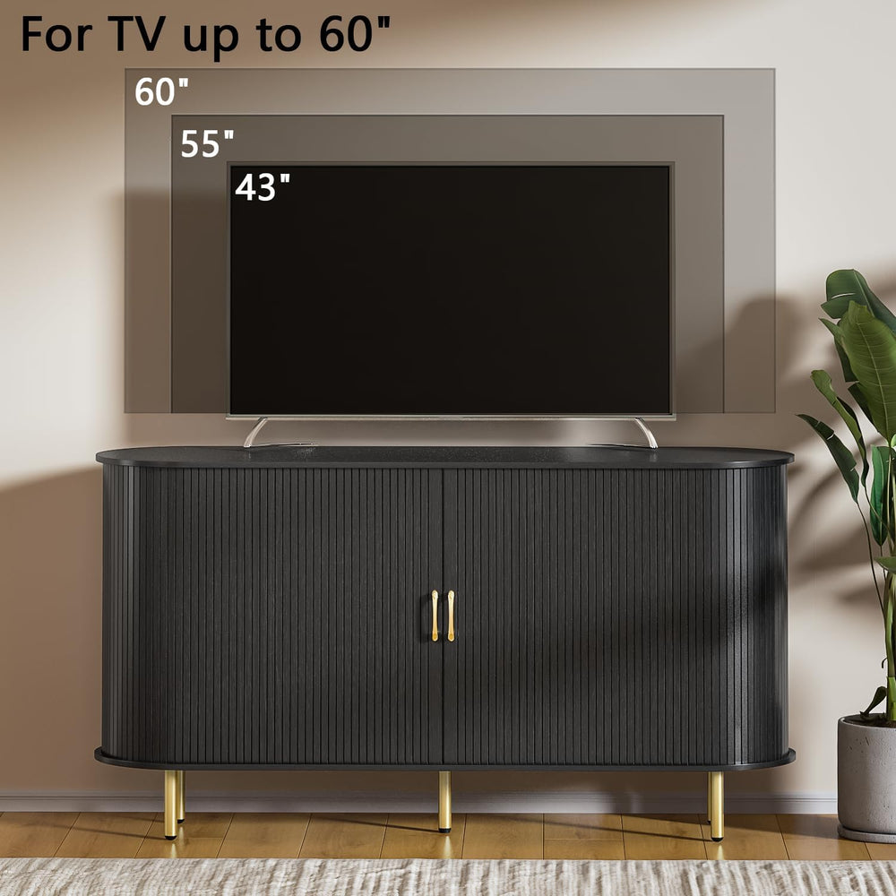TAVATA Sideboard Buffet Cabinet with Storage, 55" Fluted Storage Cabinet...