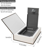 Real Paper Transfer Book Safe, Hollow with Secret Hidden Compartment, Key Lock, 8.7"×6"×2" (LOVE-Key)