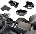 ELECFRESH 4PCS Center Console Organizer Tray for 2024 2025 Toyota Land Cruiser 250 Accessories, Armrest Storage Box Armrest Hidden Storage Box Cup Holder