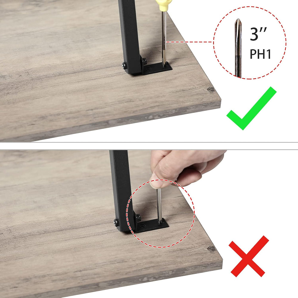 HOOBRO Folding TV Tray Tables, Set of 4 TV Trays with Storage Rack, Industria...
